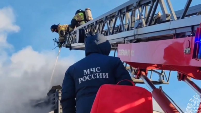 Пожар на стройплощадке в Москве локализовали